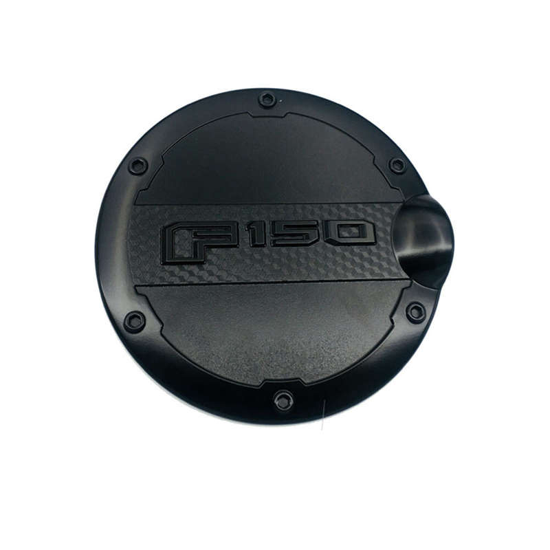 Fits for Ford F150 15-2018 Black ABS Fuel Gas Filter Tank Door Cap Cover