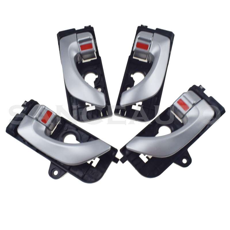Silver Inside Interior Door Handle Front Rear LH RH For 2005-2008 Hyundai Sonata