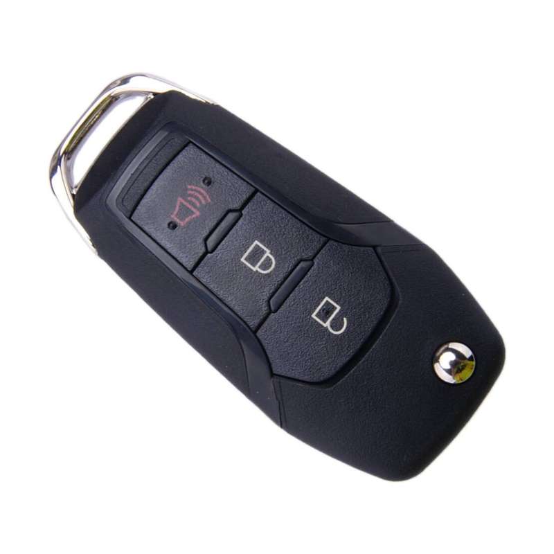 2+1Buttons Remote Key Fob Shell Case with Blade Fit for Ford F150 2015-2019