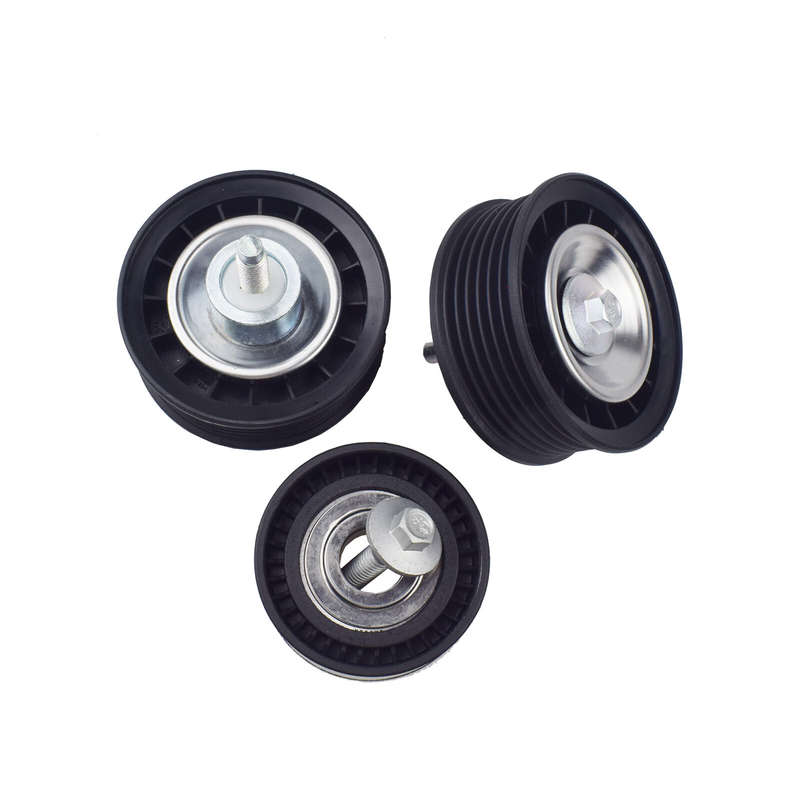 Lower Upper Belt Idler Pulley Set 3PCS LR028879 for Range Rover Evoque LR028878