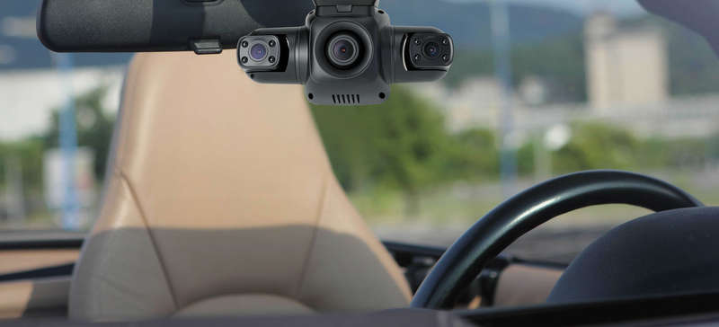 Car Camera DVR Vehicle Video G-Sensor WiFi Dash Cam Recorder 3-Channel 2K 360°