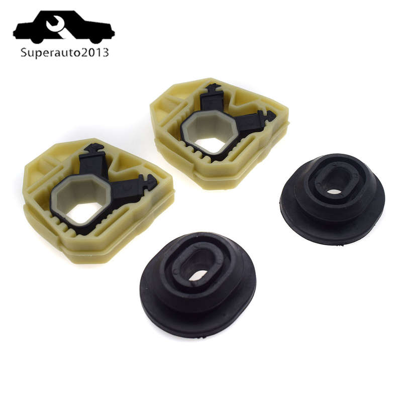 Set of 4 For Audi VW Golf Jetta MK5 MK6 Passat Rabbit Radiator Upper Lower Mount