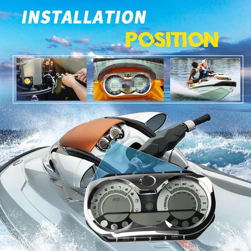 LCD Speedometer Gauge Cluster For Sea Doo BRP GTX RXP RXT Wake 2006-11 27800227