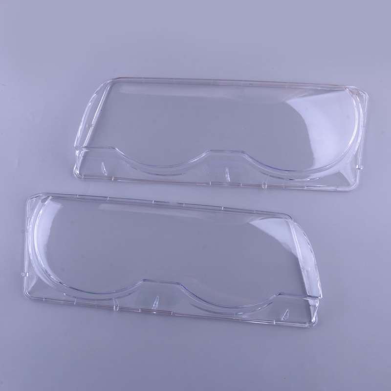 Left & Right Car Headlight Lens Covers Fit For BMW 7 Series E38 Facelift 99-01