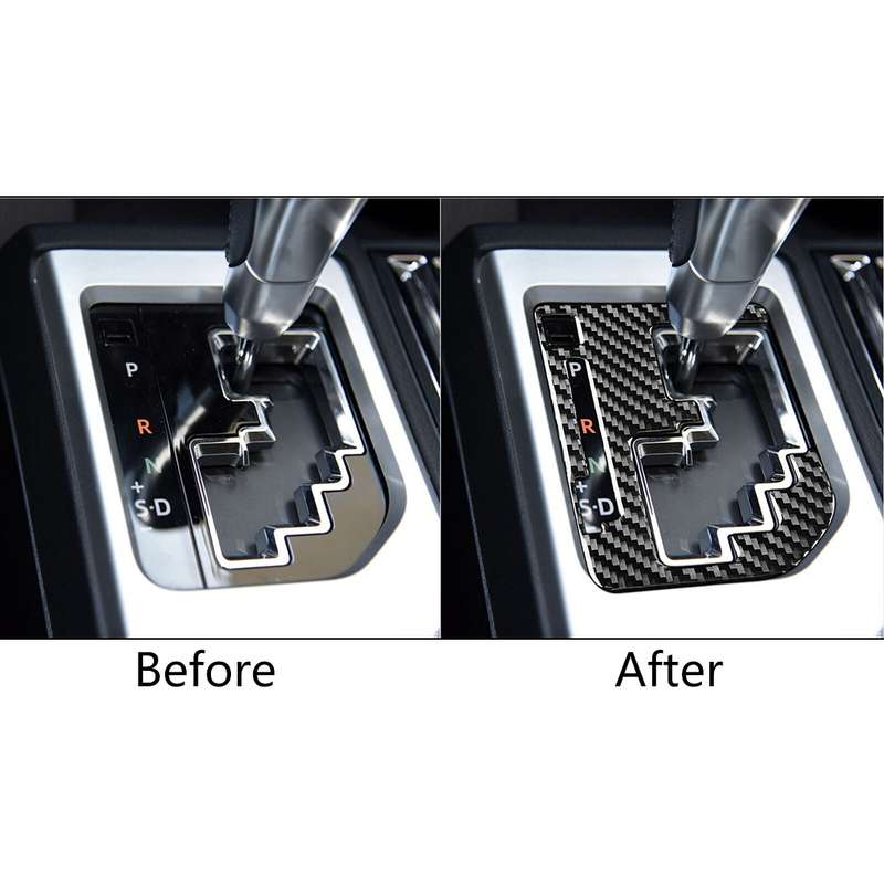 Carbon Fiber Interior Gear Shift Panel Frame Trim Fit for Toyota Tundra 14-2018