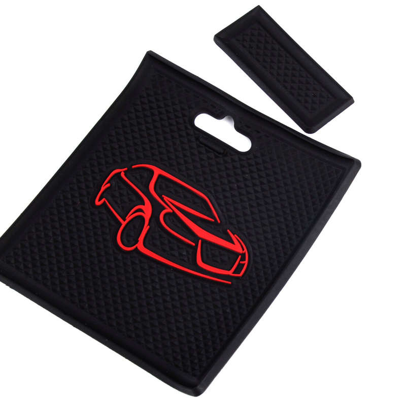Central Console Armrest Storage Box Tray w/ Pad Fit for Nissan Sentra 13-17
