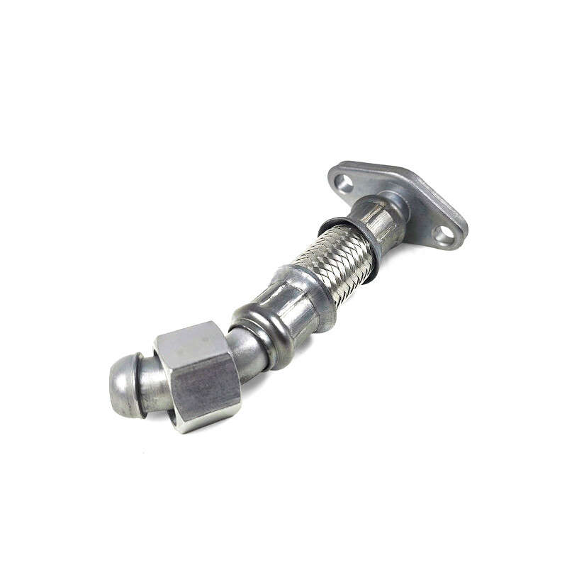 Turbocharger Oil Line Return Line with Clamps for Volkswagen Beetle Golf Jetta