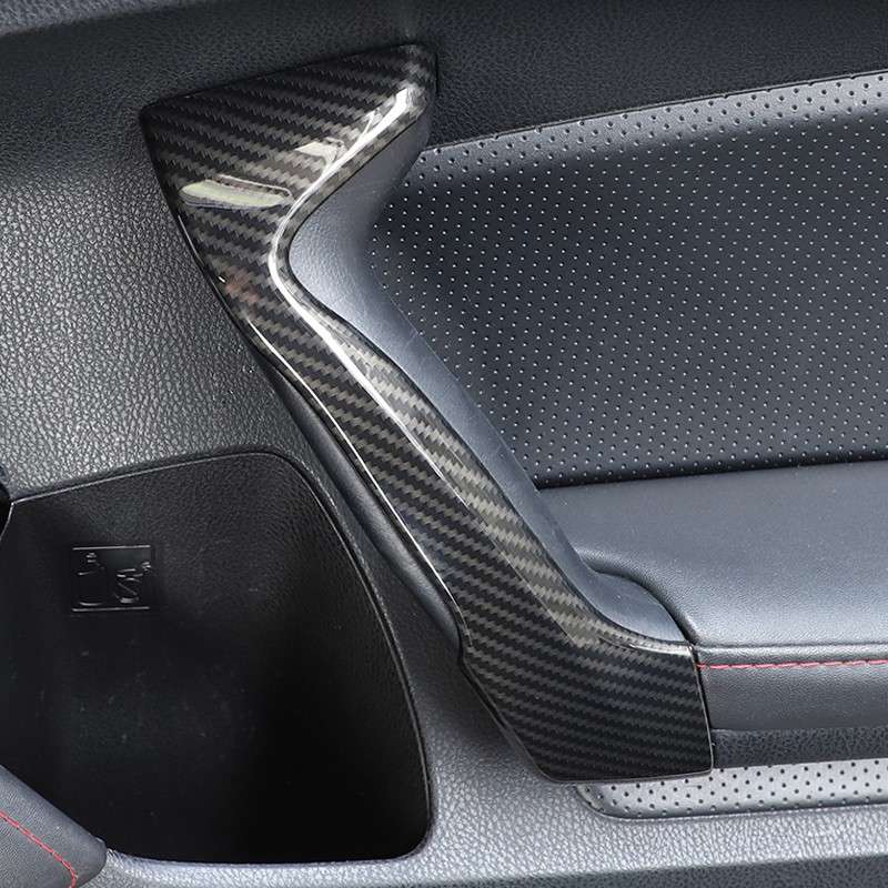 Carbon Fiber ABS Inner Door Handle Grip Cover Fit For Scion FR-S Subaru BRZ