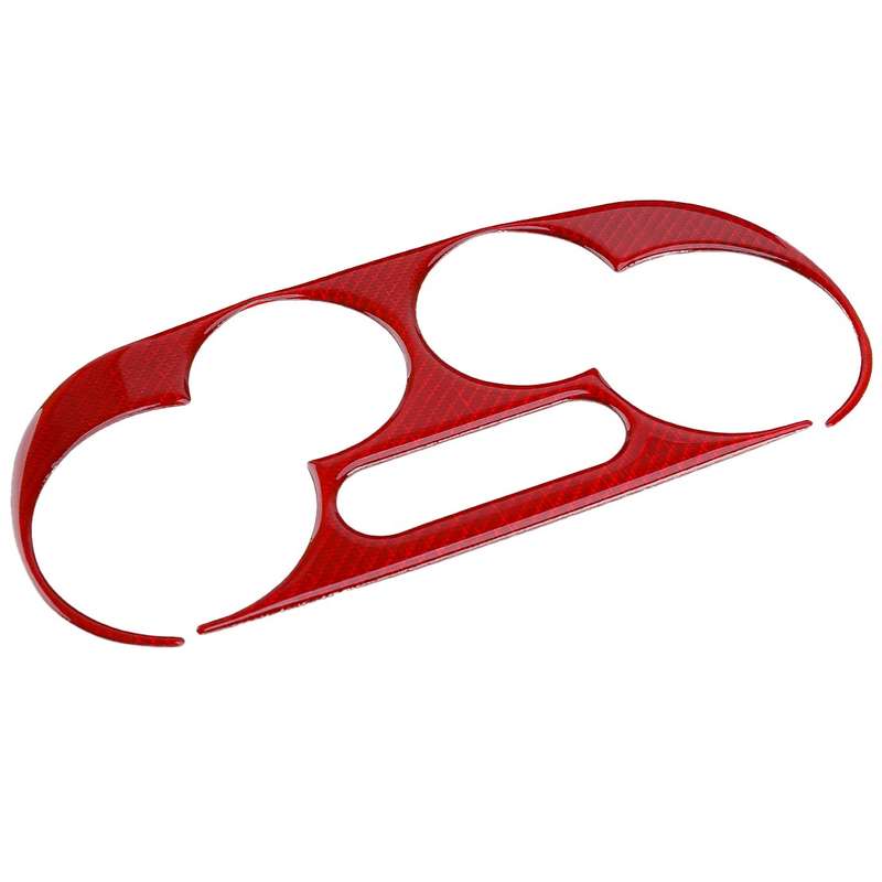Carbon Fiber Digital Climate Switch Panel Cover Trim fit for Fiat 500 2012-2015