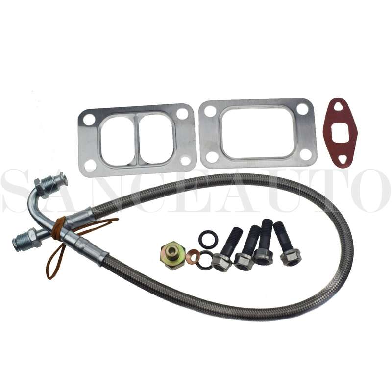 Turbo Oil Feed Line Tube For Dodge Ram 5.9L Cummins 12V 89-98 W/ Connectors Set