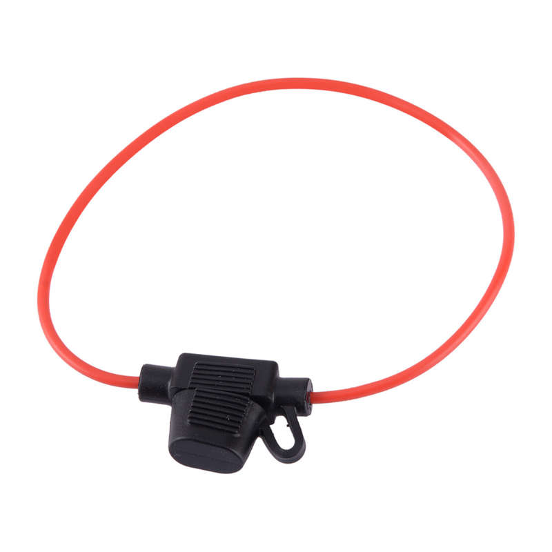 Standard Inline Fuse Holder Fuses In-Line 20A 18 AWG Adapter Cover 12V 20 Sets