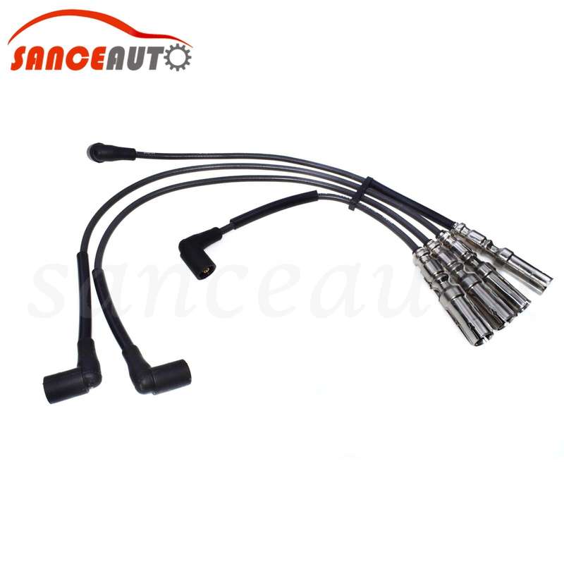 New Spark Plug Wire Set For VW Beetle Bora Golf GTI Jetta 2.0L SOHC 27588 144054
