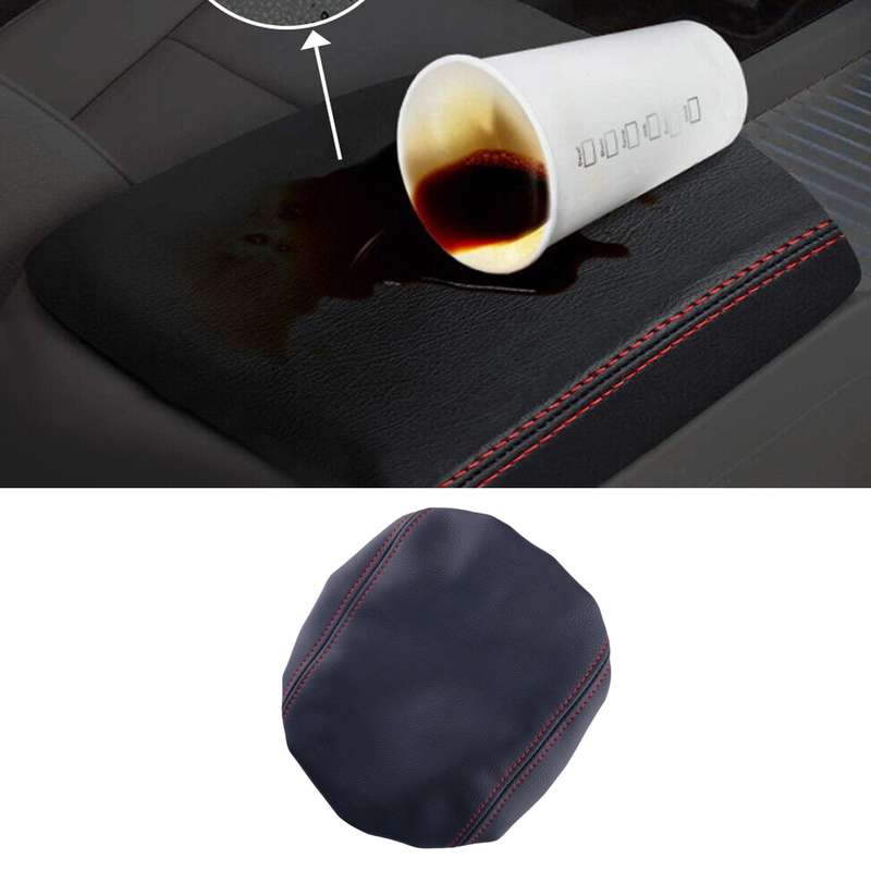 Car Center Console Leather Armrest Cover Protector Fit For Toyota Tacoma 2016-22