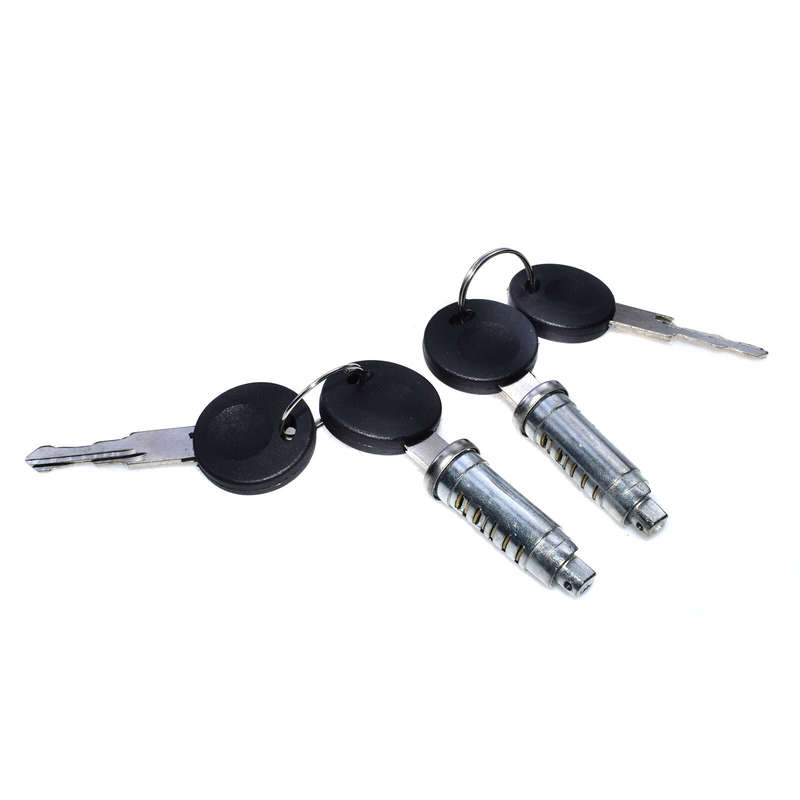 2 Sets Door Lock Barrel W/ Keys FOR VW TRANSPORTER MK4 T4 701837206,7018