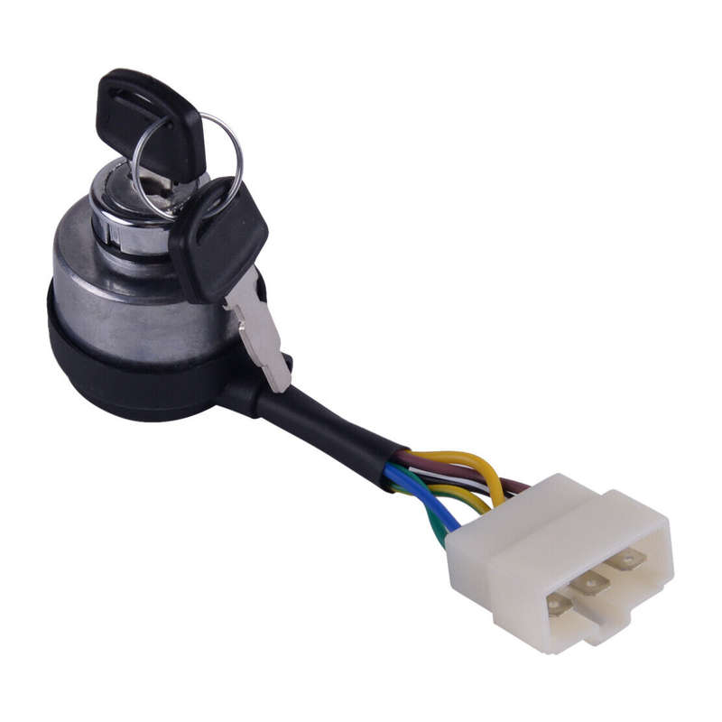6Wire Generator Ignition Key Switch Fit for 2.5-6.5KW 188F Chinese Gas Generator