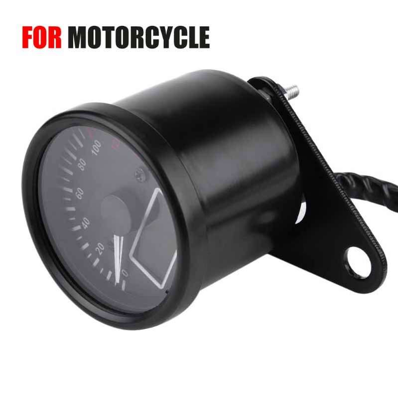 For Retro Motorcycle Digital Speedometer LED LCD Odometer Tachometer Fuel Meter