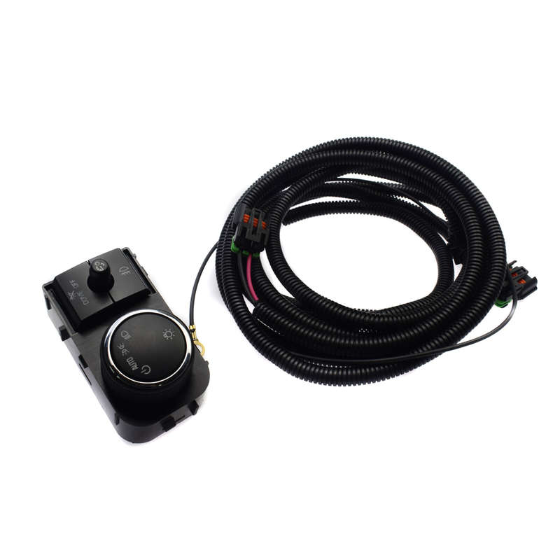 Headlight Lamp Switch & Wiring Harness For Chevy Silverado GMC Sierra 25858705