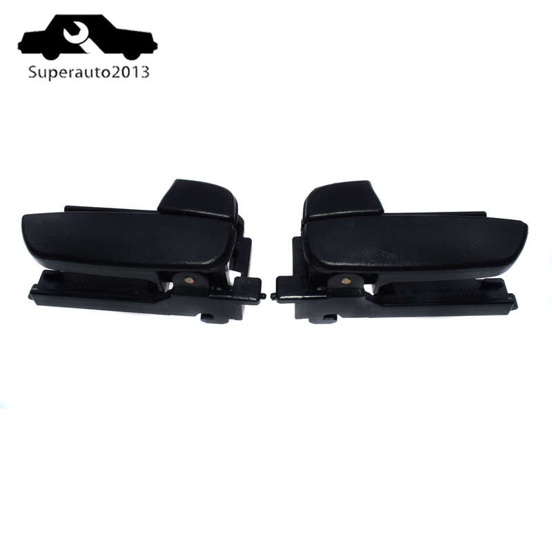 Pair Rear Left Right Interior Door Handle Black For 2007-2011 Hyundai Accent New