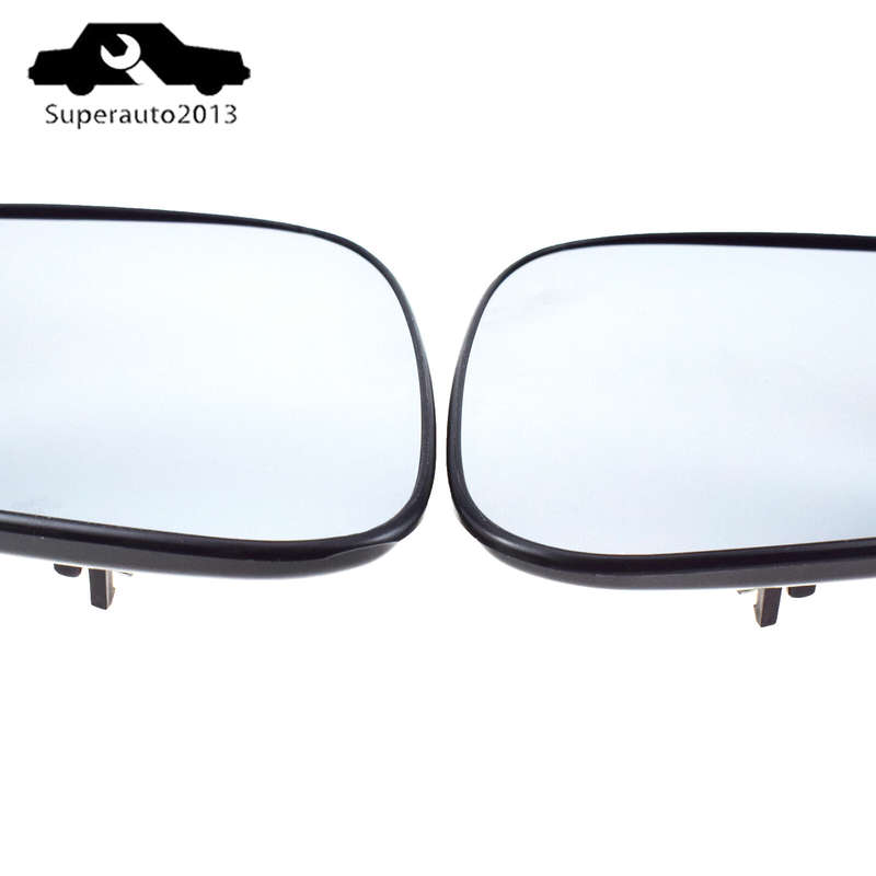 Pair Left Right Side Mirror Glass w/Back Heated For Toyota Hilux RAV4 2015-2022
