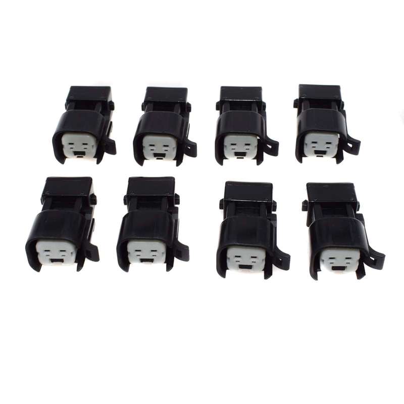 For USCAR EV6 & EV14 Female to EV1 Male Fuel Injector Connectors Adapters 8pcs