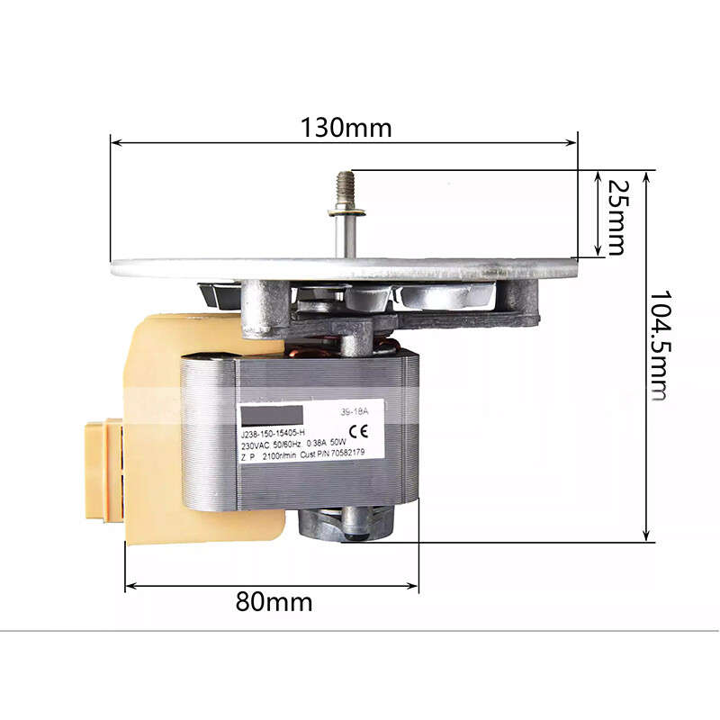 J238-150-15405 230V 50W Oven High Temperature Resistant Insulated H-class Motor