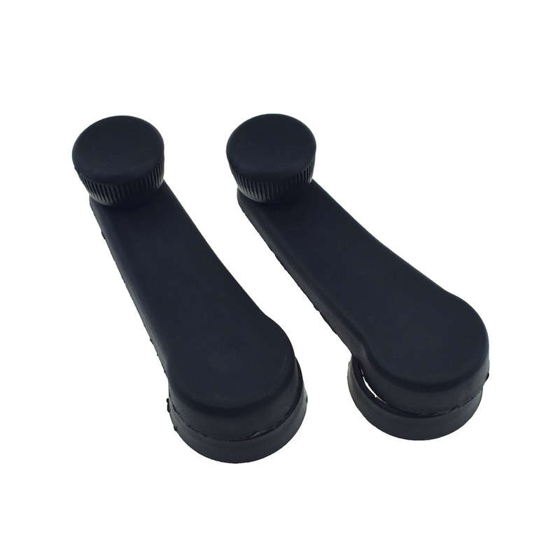 2Pcs Window Crank Handle Black 1H0837581D For VW T4 Transporter Camper MK3 MK4