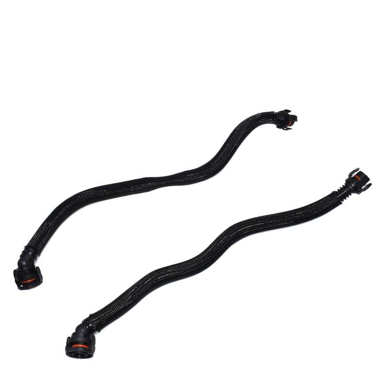 2PCS LH RH Crankcase Vent Pipe for BMW 550i 650i 750i 750Li Alpina B7 X5 X6 New