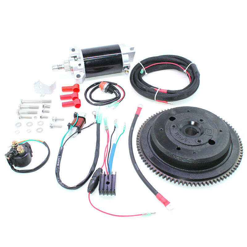 Electric Start Kit Fit For Yamaha Outboard E40X 40HP 2 Stroke Enduro 66T-81800