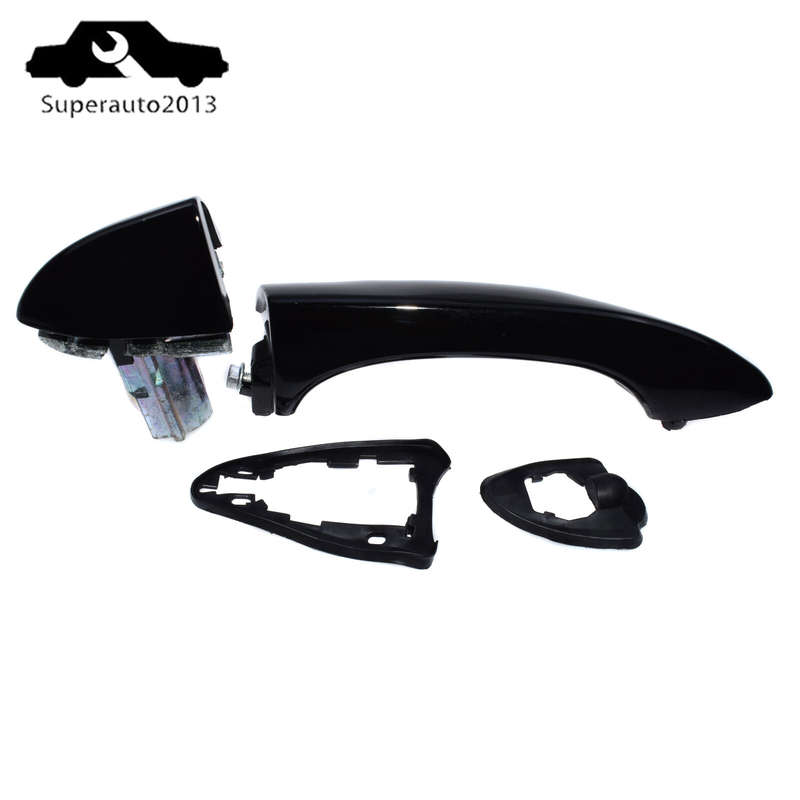 1X Exterior Door Handles Front / Rear Passenger Right Side Black For BMW E53 X5