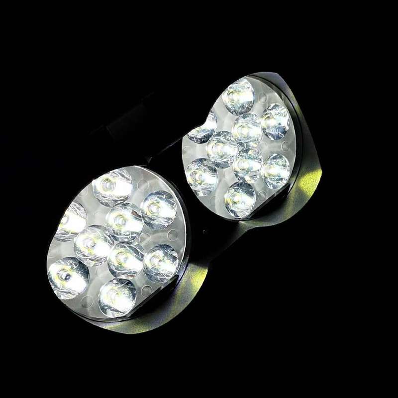 90W 18LED Fit for Motorcycle Scooter Dual Headlights Spotlights Fog Lights Lamp