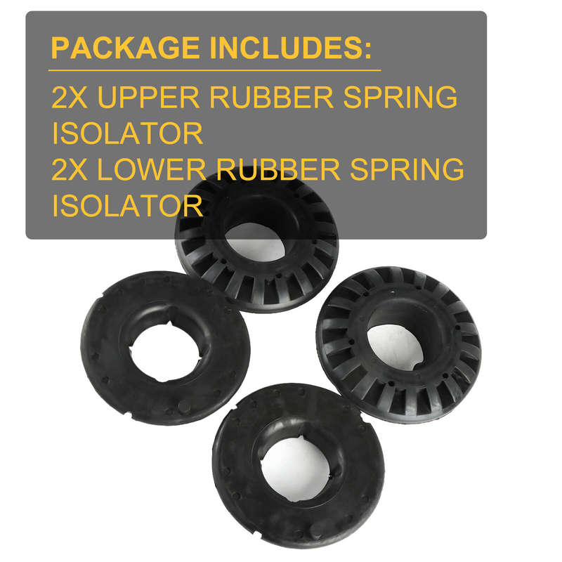 4X Rear Upper Lower Rubber Spring Isolator For Jeep Grand Cherokee 1999-2004