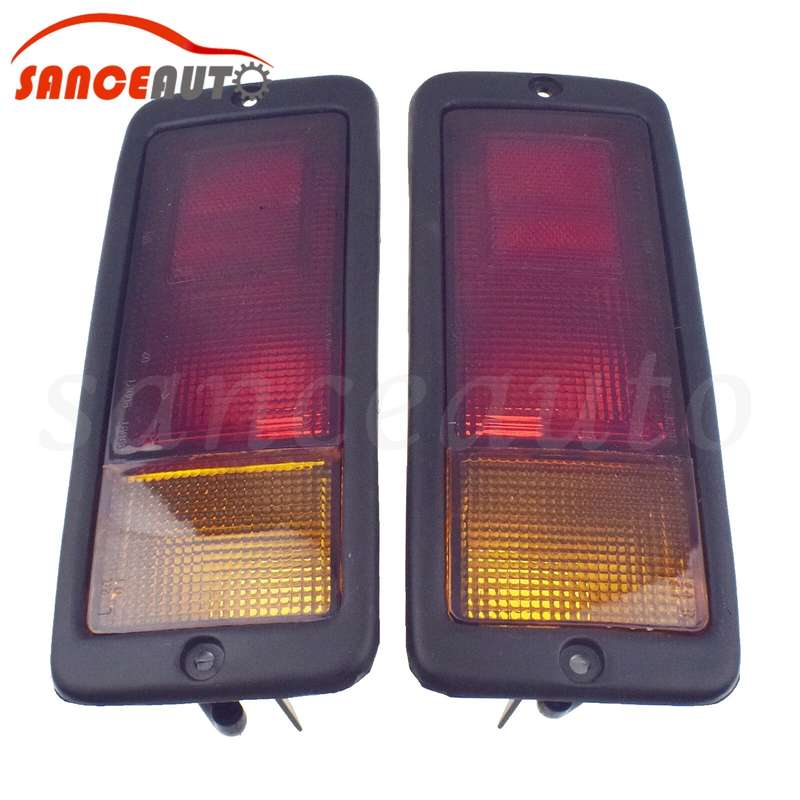 Pair Rear Bumper Light For Mitsubishi Pajero Montero 1992-1999 MB124963 MB124964