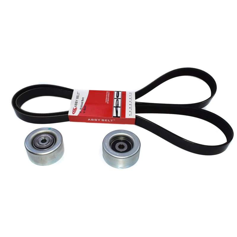 New Serpentine Drive Belt and Idler Pulley Kit 3pcs For Lexus IS250 IS350 06-12