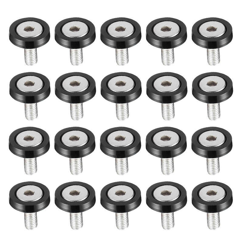 20X Bumper Fender 19mm Washers Bolt Screw M6x20mm Engine Bay Dress Up Set