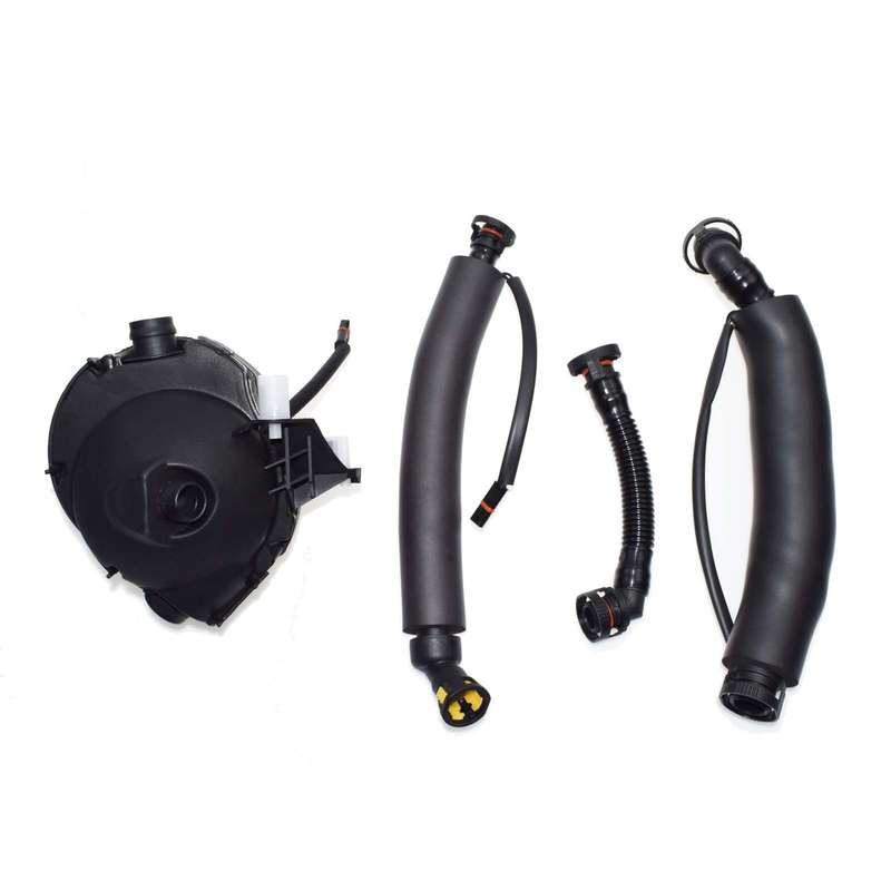 For BMW N52 CRANK CASE VALVE OIL SEPARATOR ENGINE BREATHER KIT Set 4 PCS NEW
