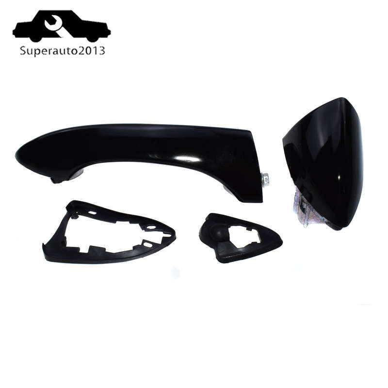 1X Exterior Door Handles Front / Rear Passenger Right Side Black For BMW E53 X5