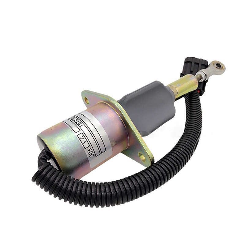 Fuel Shutoff Solenoid 24V 3928161 SA-4335-24 For Hyundai R290 6CTA 8.3L