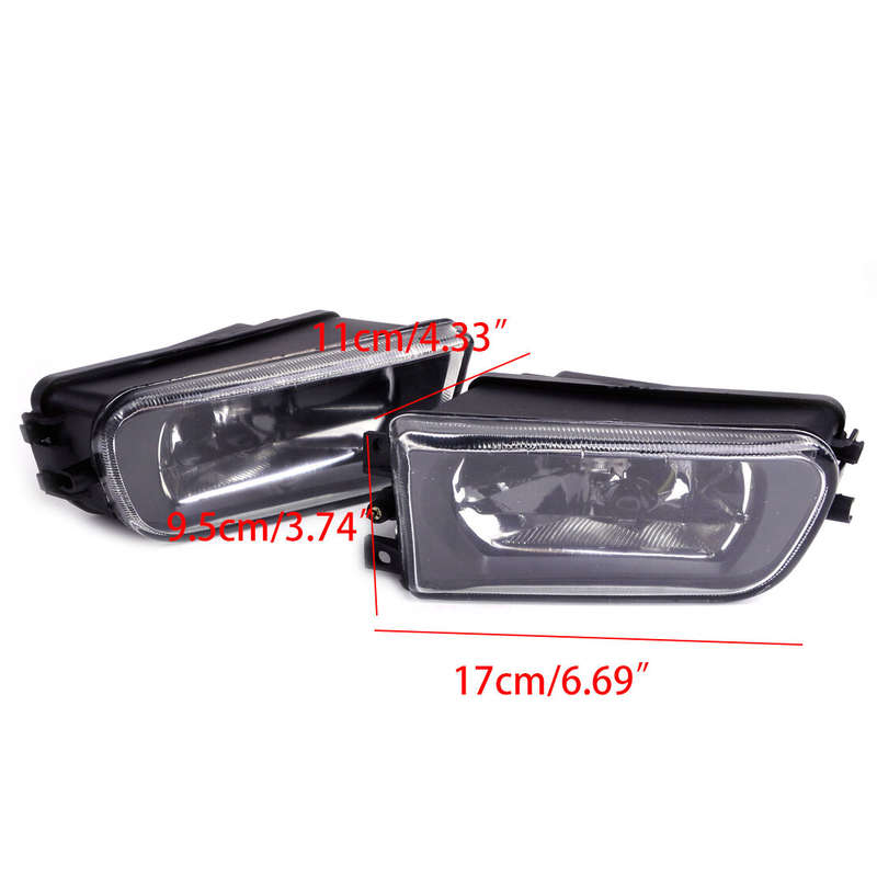 pair Fog Light Lamp 63178360575 63178360576 Fit for BMW E36 Z3 E39 5 Series 528i