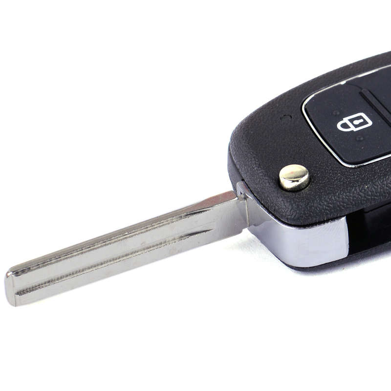3 Button Flip Folding Remote Key Fob Case Shell Fit for Hyundai Santa ix45 13-14