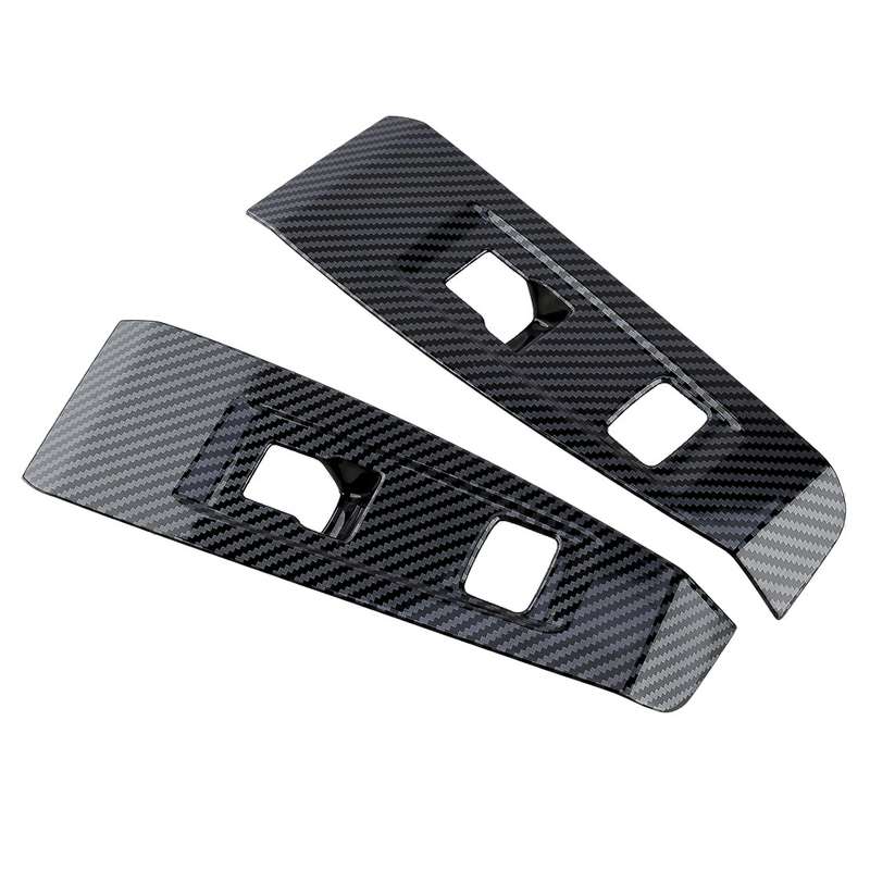 Carbon Fiber Style Window Lift Switch Panel Cover Trim Fit for Honda Accord