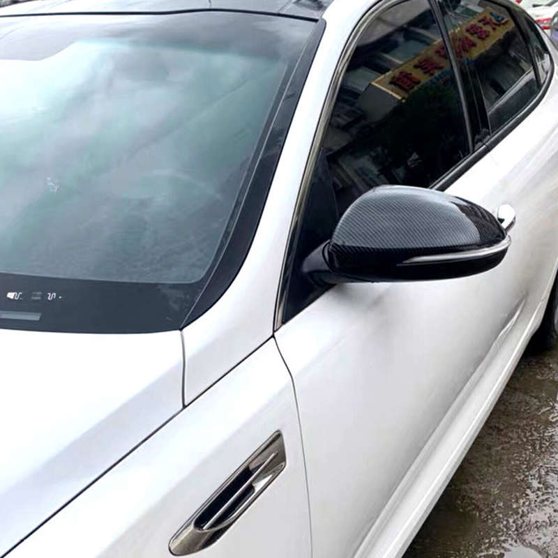 Carbon Fiber Style Mirror Cover Caps Fit For Kia Optima K5 2011-2015