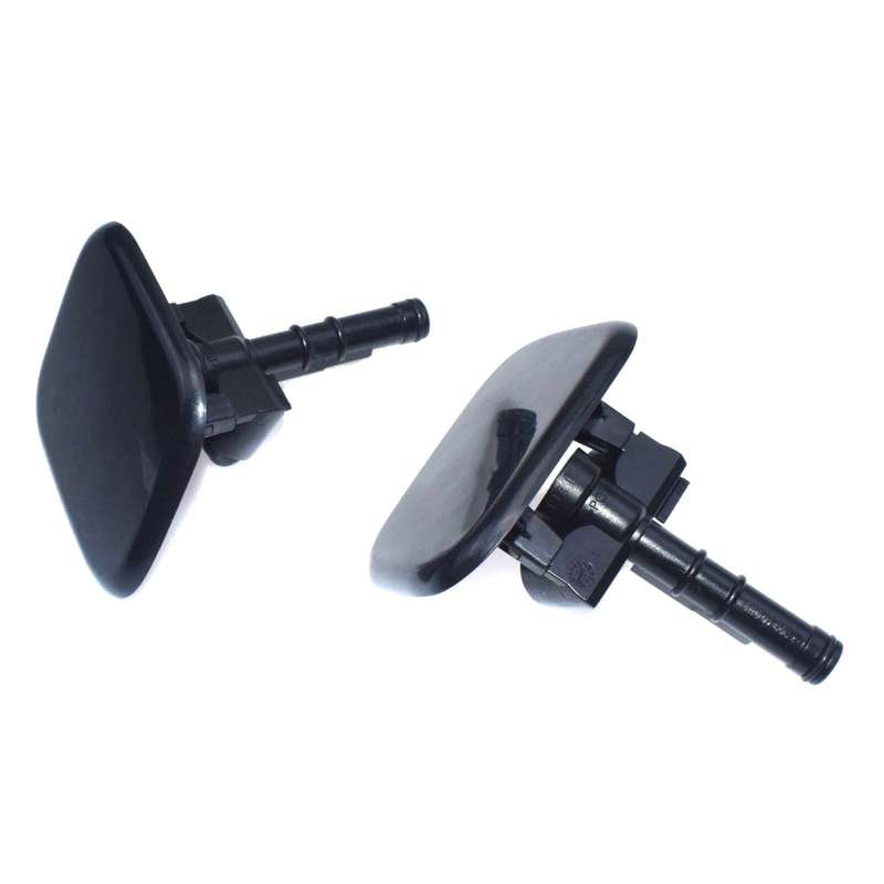 2PCS Left & Right Side Head Lamp Washer Nozzle Black For Kia Sorento 2010-12 New