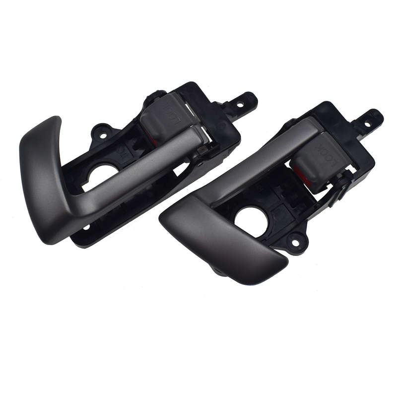 Pair Left & Right Side Interior Door Handle Gray For Hyundai Santa Fe GL Sport