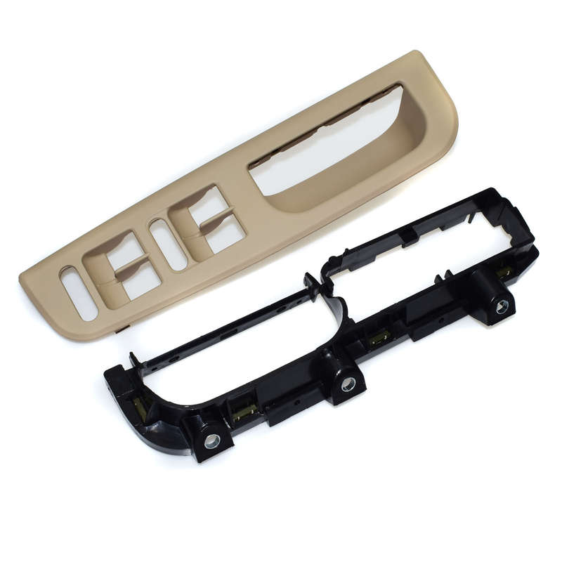 Set 2pcs Front Left Switch Bezel Handle Trim Bracket Fit VW Passat MK4 Beige