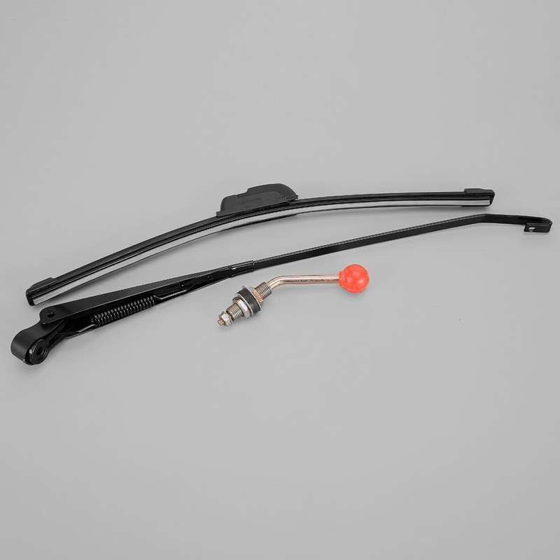 Universal UTV Manual Hand Operated Windshield Window Wiper Set Rubber Blade PART