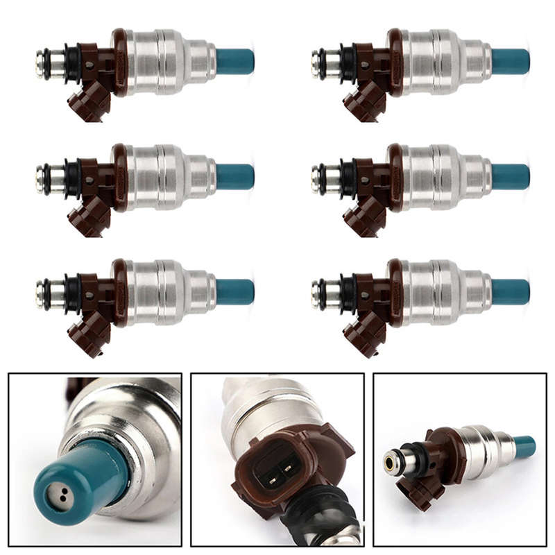6Pcs 23250-65020 Fuel Injector For Toyota 89-95 4Runner Pickup 3VZE 3.0L V6