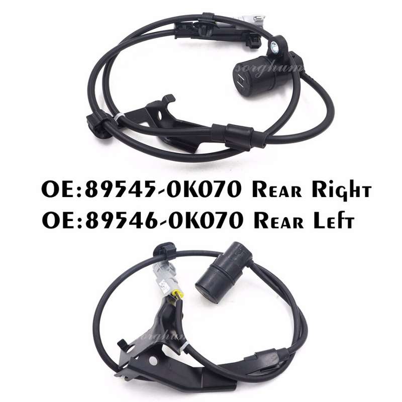 New SET(4 89542-0K020 89543-0K020 89545-0K070 89546-0K070 ABS Sensor For Toyota