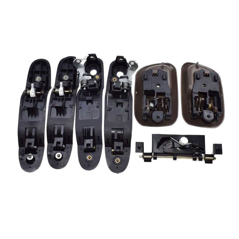 7Pcs Set For 98-03 Toyota Sienna Left Right Brown Inside Outside Door Handle Kit