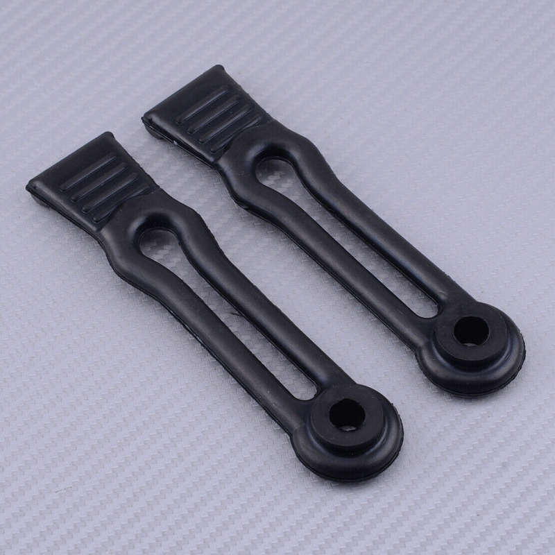 2pcs Hood Tie Down Latch Kit Black Rubber Fit for YAMAHA Rhino 450 660 700