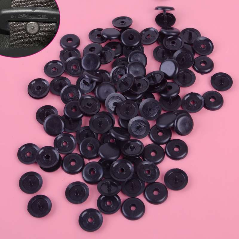 50 x Universal Car Truck Seat Belt Stopper Buckle Button Fastener Clips Tools